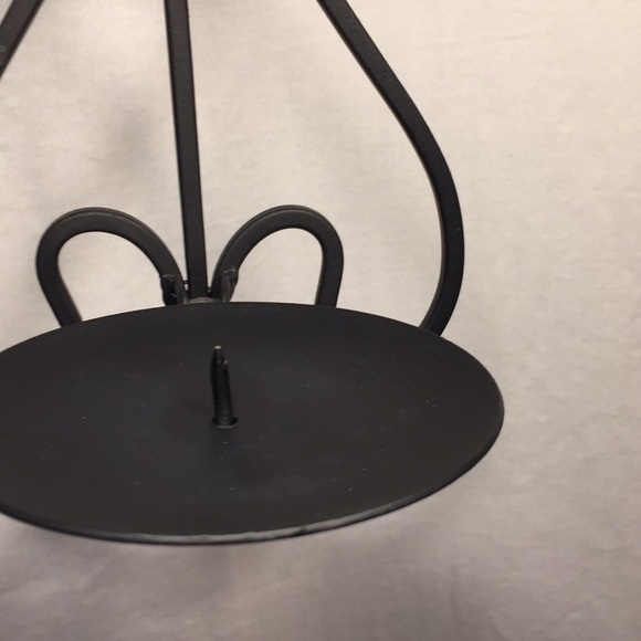 Yankee Candle Accents Three Black Wrought Iron Candle Holders